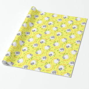 Papier Cadeau Fun Welsh Sheep, Pays de Galles Pour toujours Cade