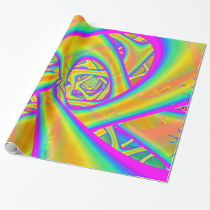 Papier Cadeau Funkidelic Dichroic Fused Glass Fractal