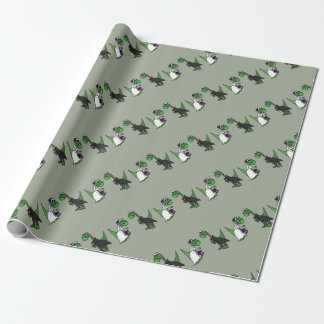 Papier Cadeau Funny Brontosaurus Mariage Art