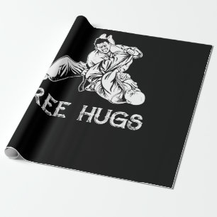Papier Cadeau Funny Free Hugs MIXED MARTIAL ART brésilien Jiu-Ji