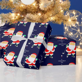 Papier Cadeau Funny Golf Christmas