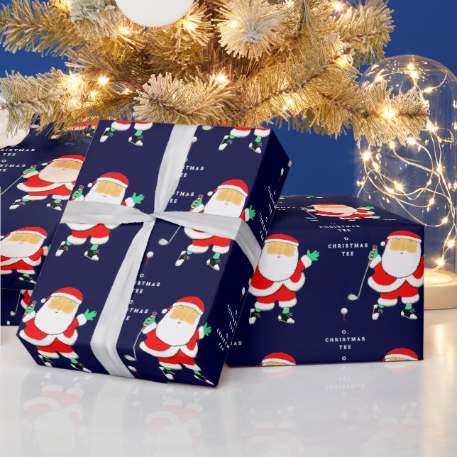 Papier Cadeau Funny Golf Christmas (Vacances)