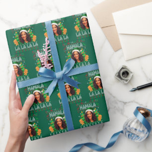 Papier Cadeau Funny Kamala Harris 2024 Christmas Green