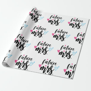 Papier Cadeau Futur Mme Bide sera Mariage, Fête de l'mariée Don