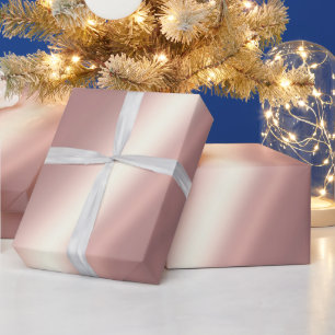 Papier Cadeau Gabarit Élégant Glamour Rose Gold Cadeau