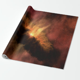 PAPIER CADEAU GALAXIE EXTRAORDINAIRE AUX ÉTOILES LUMINEUSES