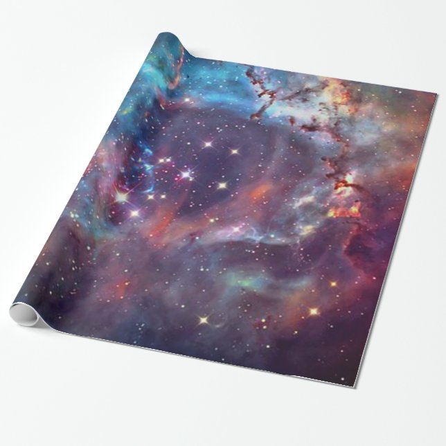 Papier Cadeau Galaxy Nebula image spatiale. (Déroulé)