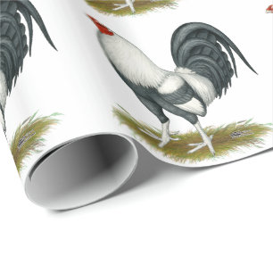 Papier Cadeau Gamecock Bleu d'argent du jeu américain