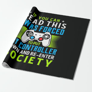Papier Cadeau Gamer A Été Forcé De Mettre Mon Contrôleur
