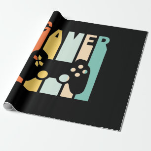 Papier Cadeau Gamer Gift Gamer Retro Vintage