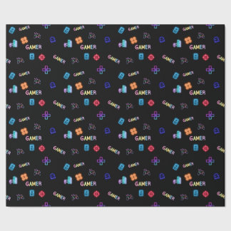 Papier Cadeau Gamer Wrapping Paper