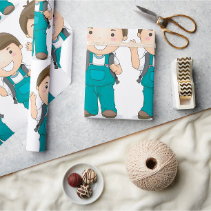 Papier Cadeau Garçon Allant À L'École