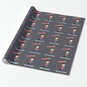 Papier Cadeau Garçon d'anniversaire Rock Star