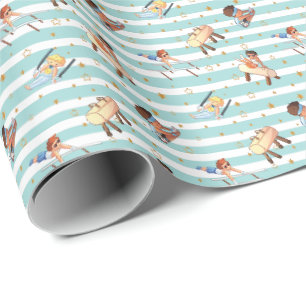 Papier Cadeau Garçons Gymnastique Anneaux Parallel Bars Pommel H