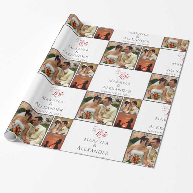 Papier Cadeau Garde-photos personnalisées (Déroulé)