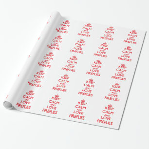 Papier Cadeau Gardez le calme et aimez les lucioles