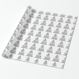 PAPIER CADEAU GARDEZ LE CALME ET JOUEZ AU MANDOLIN OCTAVE