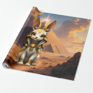 Papier Cadeau Gardien Ensoleillé – Lapin Relique du Désert.