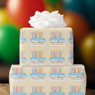 Papier Cadeau Gâteau d'anniversaire Chic Cadeau d'affaires perso