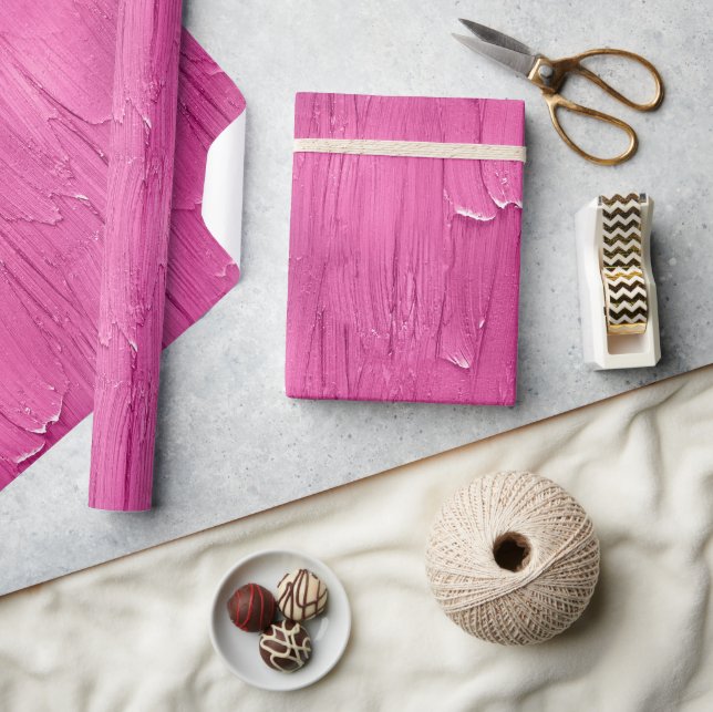 Papier Cadeau Gâteau rose Frosting Chic Anniversaire (Artisanat)