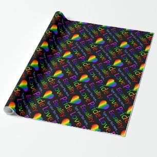 Papier Cadeau Gay pride personnalisé de papier d'emballage
