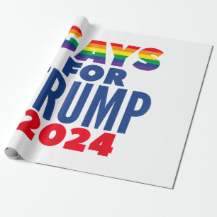 Papier Cadeau Gays Pour L'Élection De Trump En 2024