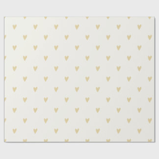 Papier Cadeau Gender Neutral Gift Wrap | Sand Hearts