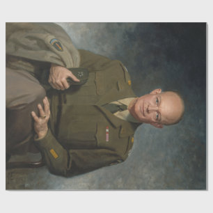 Papier Cadeau Général Dwight Eisenhower Portrait peint 5 étoiles