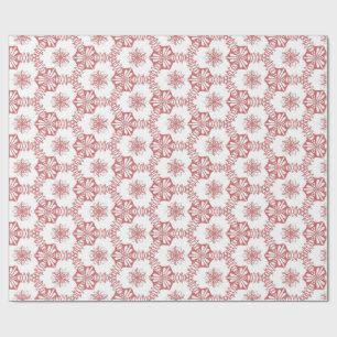 Papier Cadeau Géométrie rose floral