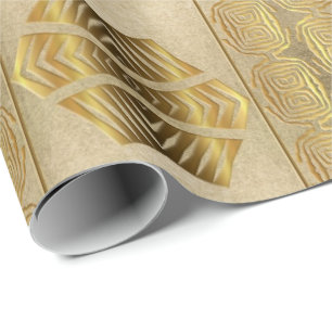 Papier Cadeau Géométrique tribal africain ethnique