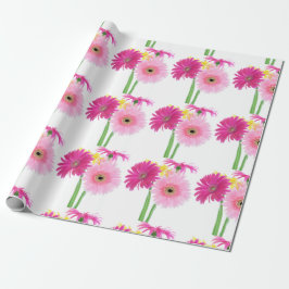 Papier Cadeau Gerbera Daisy Flowers