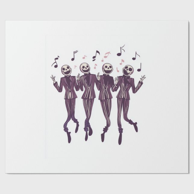 Papier Cadeau Ghost Barbershop Quartet (Plat)
