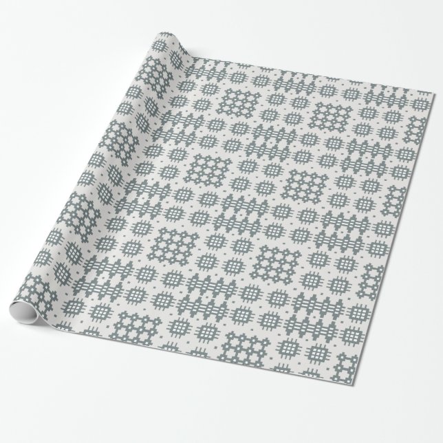 Papier Cadeau Giftwrap chic : Motif de tapisserie de Gallois, (Déroulé)