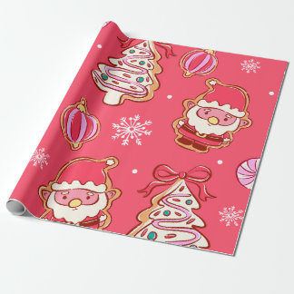 Papier Cadeau Gingerbread Christmas Treats