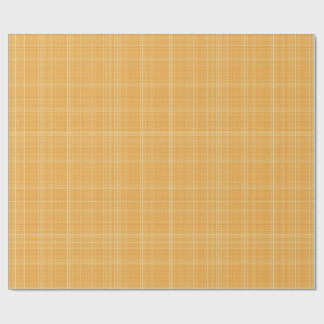 Papier Cadeau Gingham à carreaux dorés subtils