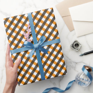 Papier Cadeau Gingham Halloween 10