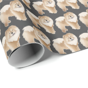 Papier Cadeau GINGKO Chow couleur arrière - plan de l'enveloppem