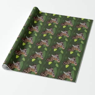Papier Cadeau Girafe Animal