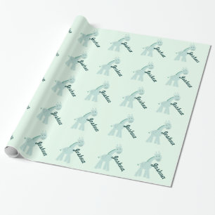 Papier Cadeau Girafe en bon état personnalisée
