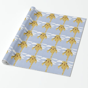 Papier Cadeau Girafe Mignonne Et Colorée