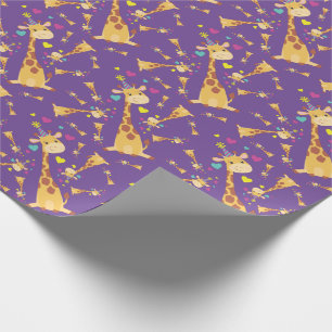Papier Cadeau Giraffe Anniversaire de enfant Party Cute