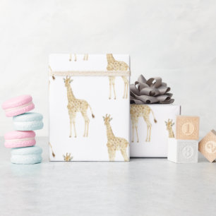 Papier Cadeau Giraffes