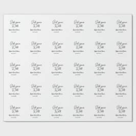 Papier Cadeau Girl gone wild bridal shower name date simple mini