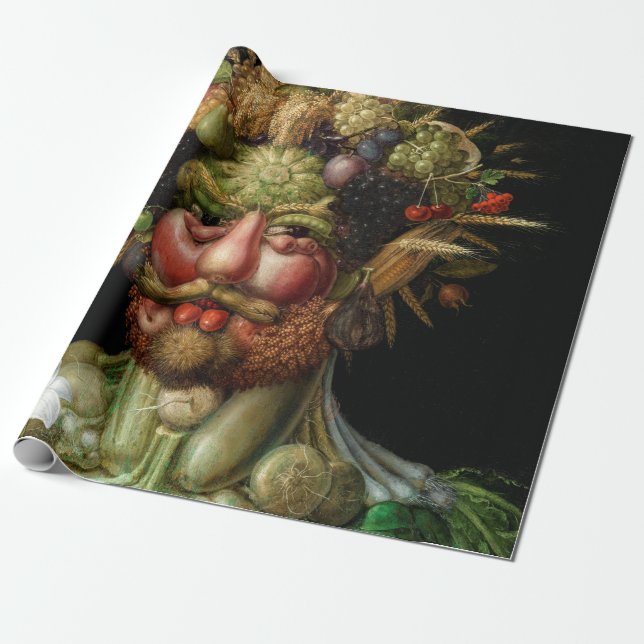 Papier Cadeau Giuseppe Arcimboldo - Vertumnus (Déroulé)