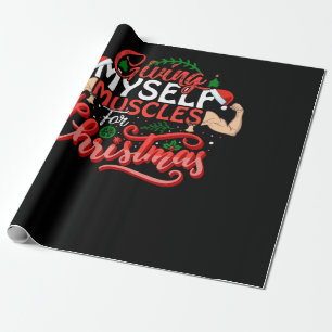 Papier Cadeau Giving Myself Muscles Christmas