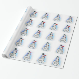PAPIER CADEAU GIVRÉ