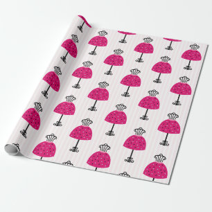 Papier Cadeau Glam Fashion Diva fête d'anniversaire