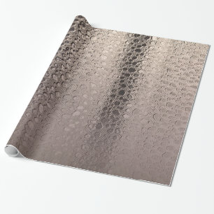 Papier Cadeau Glam Moderne Abstrait Argent Rose Doré