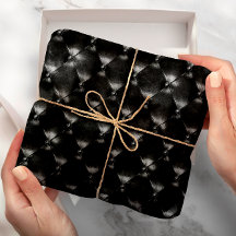 Glam Noir Puffed Cuir Minimale Géométrie De Luxe