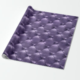 Papier Cadeau Glam Plum violet Luxe en cuir Tufé opulent VIP